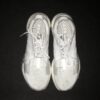Indigo Diaz 2021 Mississippi Braves Training Worn & Signed White & Grey Adidas Senseboost Go Shoes