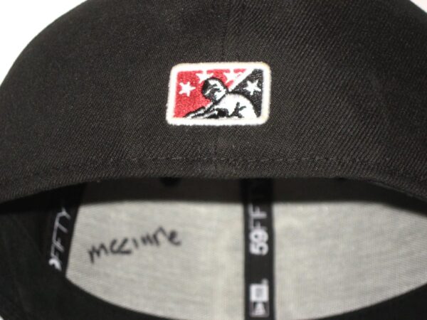 Kade McClure 2021 Game Worn & Signed Black Birmingham Barons New Era 59FIFTY Hat