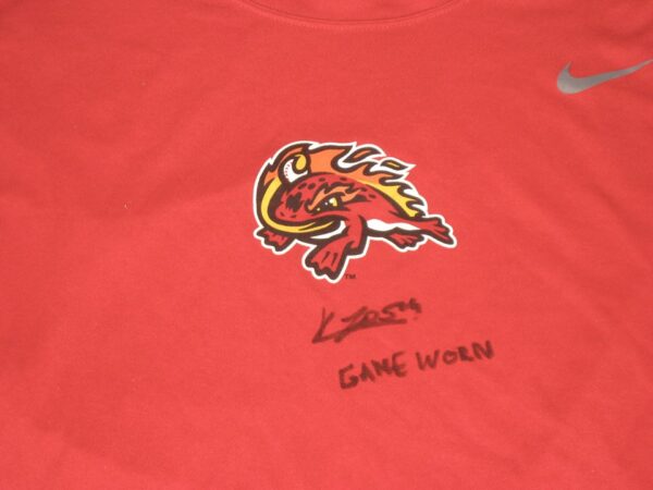 Kevin Josephina Game Worn & Signed Official Florida Fire Frogs Long Sleeve Nike Dri-Fit Shirt