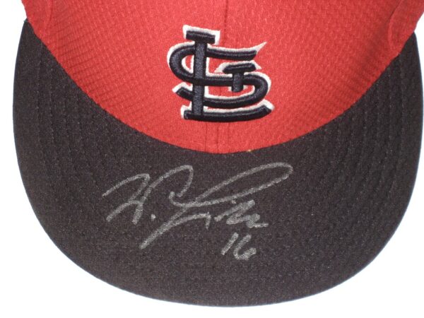 Will Latcham Game Used & Signed Official St Louis Cardinals Spring Training New Era 59FIFTY Hat