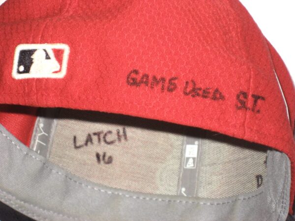 Will Latcham Game Used & Signed Official St Louis Cardinals Spring Training New Era 59FIFTY Hat