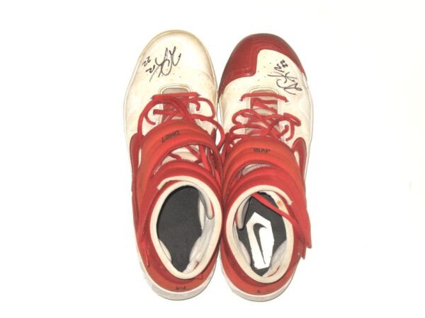 Will Latcham Springfield Cardinals Game Worn & Signed W L Nike Alpha Baseball Cleats