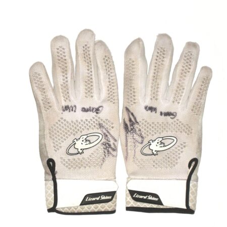 Cesar Rodriguez 2021 FCL Braves Game Worn & Signed Lizard Skins Batting Gloves