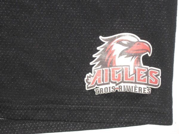 Colby Morris Team Issued & Signed Black Trois-Rivières Aigles Easton Shorts - Worn for Batting Practice!