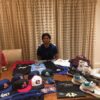 Colby Morris with 2021 Brooklyn Cyclones Game Worn & Signed White & Silver Nike Alpha Huarache Baseball Cleats