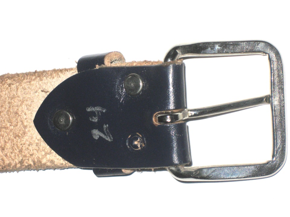 Gordon Graceffo Villanova Wildcats Game Worn & Signed Go Cats! Official Navy Blue Leather Belt