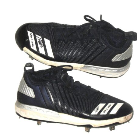 Hunter Schryver 2021 Charlotte Knights Game Worn & Signed Adidas Baseball Cleats