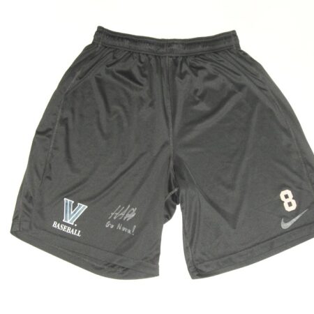 Hunter Schryver Player Issued & Signed Official Villanova Wildcats Baseball #8 Nike Dri-Fit Shorts