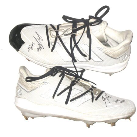 Jake Higginbotham 2021 AFL Peoria Javelinas Game Worn & Signed Adidas Adizero Cleats1