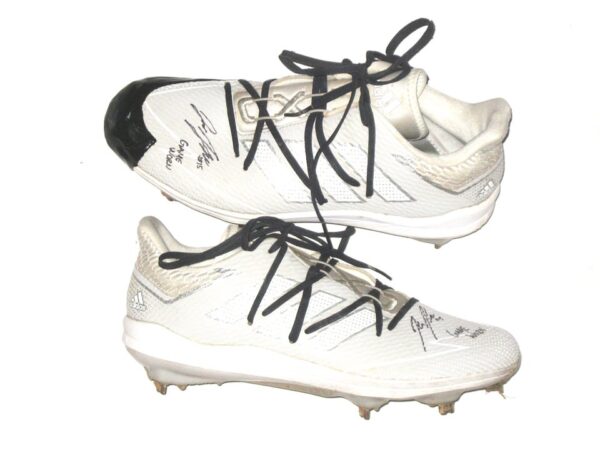 Jake Higginbotham 2021 AFL Peoria Javelinas Game Worn & Signed Adidas Adizero Cleats1