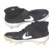 Matthew Swain Fort Myers Mighty Mussels Game Worn & Signed Blue & White Nike Alpha Baseball Cleats