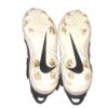 Matthew Swain Fort Myers Mighty Mussels Game Worn & Signed Blue & White Nike Alpha Baseball Cleats
