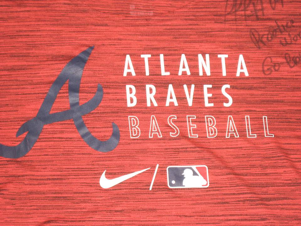 Rusber Estrada Player Issued & Signed Official Atlanta Braves Baseball R.  ESTRADA Nike Dri-Fit Shirt - Big Dawg Possessions