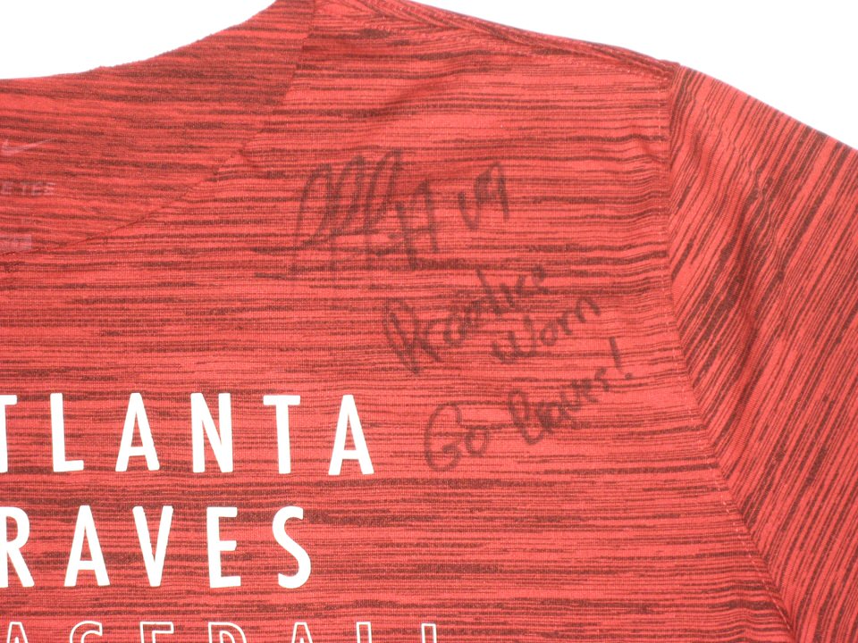 Rusber Estrada Player Issued & Signed Official Atlanta Braves Baseball R.  ESTRADA Nike Dri-Fit Shirt - Big Dawg Possessions