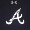 Shean Michel 2021 Practice Worn & Signed Official Blue Atlanta Braves Long Sleeve Under Armour Shirt