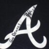Shean Michel 2021 Practice Worn & Signed Official Blue Atlanta Braves Long Sleeve Under Armour Shirt