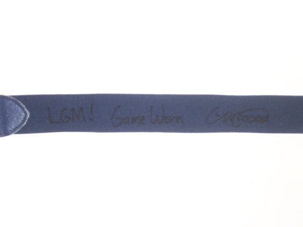 Colby Morris 2021 Brooklyn Cyclones Game Worn & Signed LGM! Blue Baseball Belt