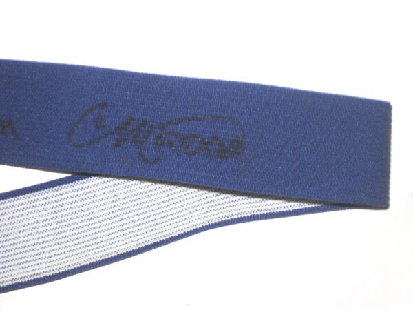 Colby Morris 2021 Brooklyn Cyclones Game Worn & Signed LGM! Blue Baseball Belt