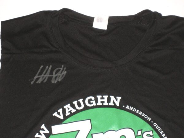 Hunter Schryver 2021 Charlotte Knights Practice Worn & Signed Andrew Vaughn Chicago White Sox XL Shirt