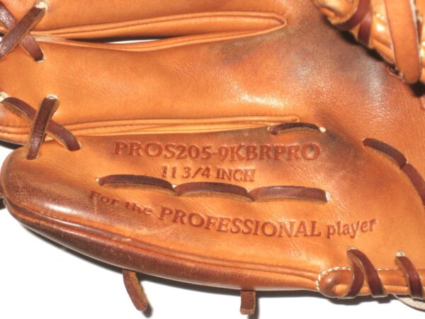 Hunter Schryver Bowling Green Hot Rods Game Worn & Signed Rawlings Pro Preferred Baseball Glove