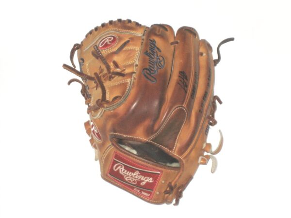 Hunter Schryver Bowling Green Hot Rods Game Worn & Signed Rawlings Pro Preferred Baseball Glove