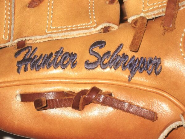 Hunter Schryver Bowling Green Hot Rods Game Worn & Signed Rawlings Pro Preferred Baseball Glove