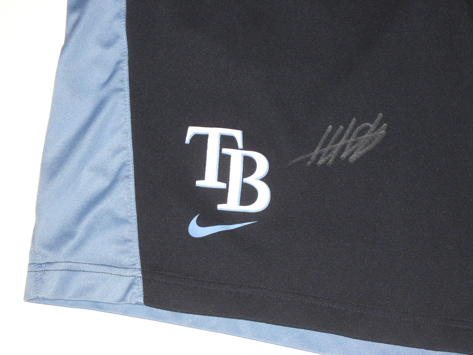 Hunter Schryver Team Issued & Signed Official Tampa Bay Rays Nike