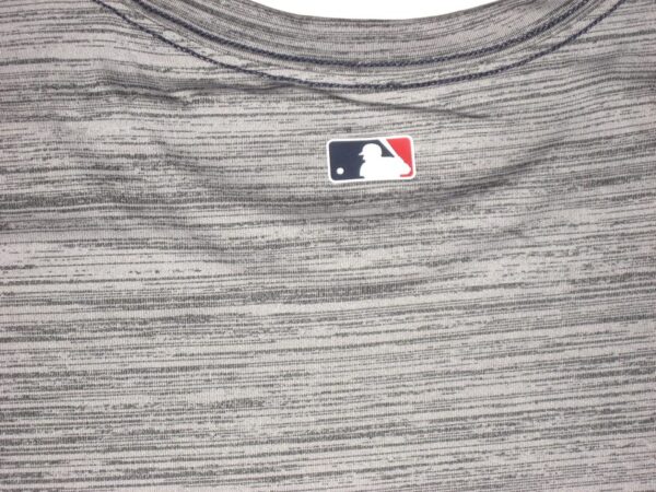 Kevin Josephina 2021 Practice Worn & Signed Official Grey Atlanta Braves Baseball Nike Dri-Fit XXL Shirt - Signed Twice!