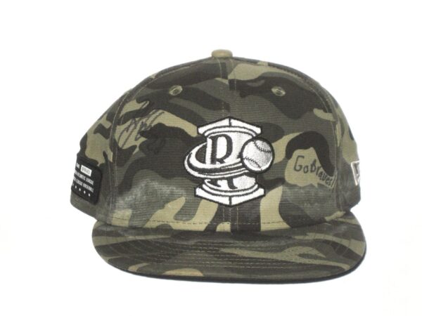 Shean Michel Game Worn & Signed Official Camouflage Rome Braves Military Appreciation New Era 59FIFTY Fitted Hat