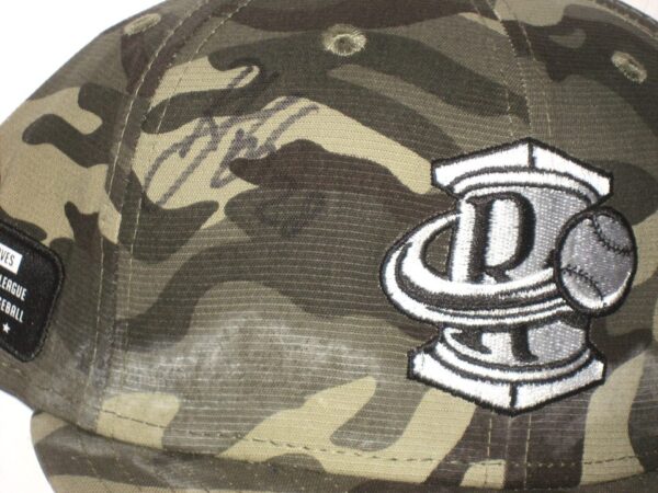 Shean Michel Game Worn & Signed Official Camouflage Rome Braves Military Appreciation New Era 59FIFTY Fitted Hat
