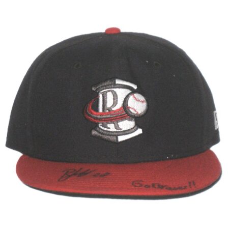 Shean Michel Game Worn & Signed Official Rome Braves Home New Era 59FIFTY Fitted Hat