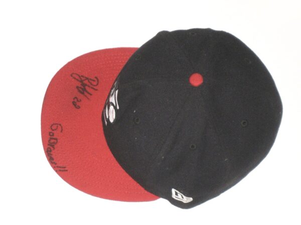 Shean Michel Game Worn & Signed Official Rome Braves Home New Era 59FIFTY Fitted Hat
