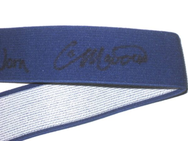 Colby Morris 2021 Brooklyn Cyclones Game Worn & Signed LGM! Blue All-Star Baseball Belt