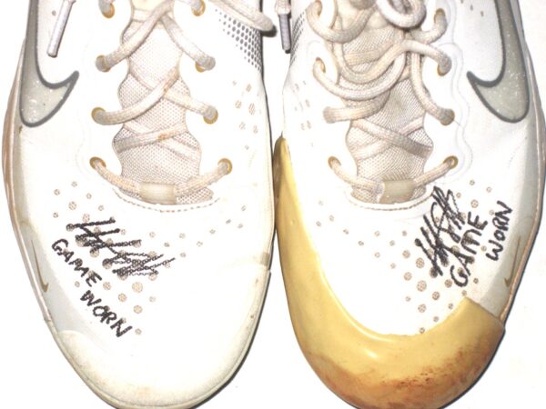 Hunter Schryver 2021 Charlotte Knights Game Worn & Signed Nike Alpha Huarache Baseball Cleats