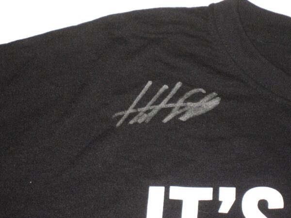 Hunter Schryver Team Issued & Signed Black & White Chicago White Sox “IT’S TIME!!!” XL Shirt