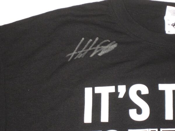 Hunter Schryver Team Issued & Signed Black & White Chicago White Sox “IT’S TIME!!!” XL Shirt