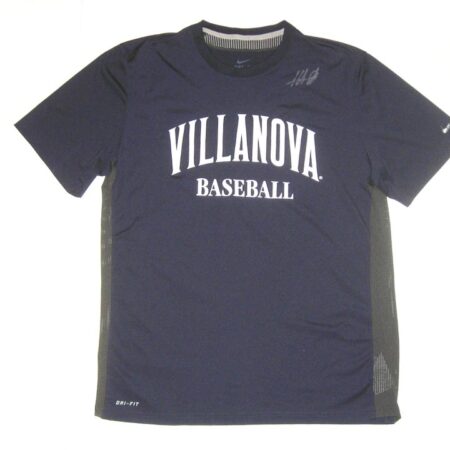 Hunter Schryver Team Issued & Signed Official Villanova Wildcats Baseball Nike Dri-Fit Shirt