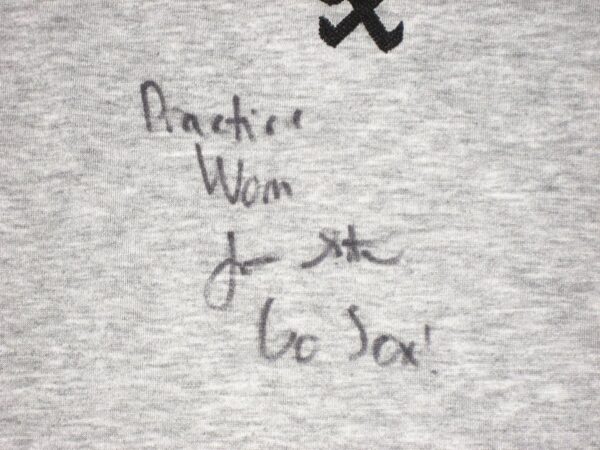 Jonathan Stiever Player Issued & Signed Official Gray Chicago White Sox 53 STIEVER Nike Raglan 3:4 Sleeve XL Shirt