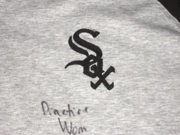 Jonathan Stiever Player Issued & Signed Official Gray Chicago White Sox 53 STIEVER Nike Raglan 3:4 Sleeve XL Shirt