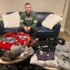 Jonathan Stiever with Player Issued & Signed Official Gray Chicago White Sox 53 STIEVER Nike Raglan 3:4 Sleeve XL Shirt