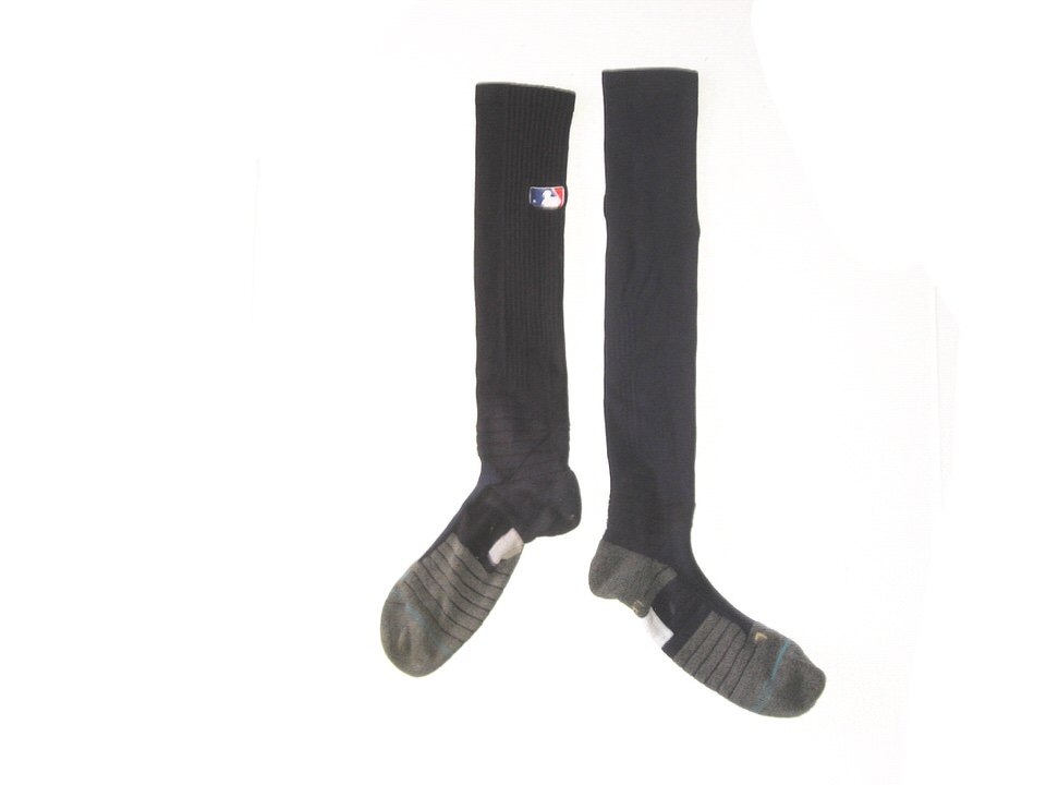 Kevin Josephina 2021 Rome Braves Game Used & Signed Blue & Grey Stance MLB Socks