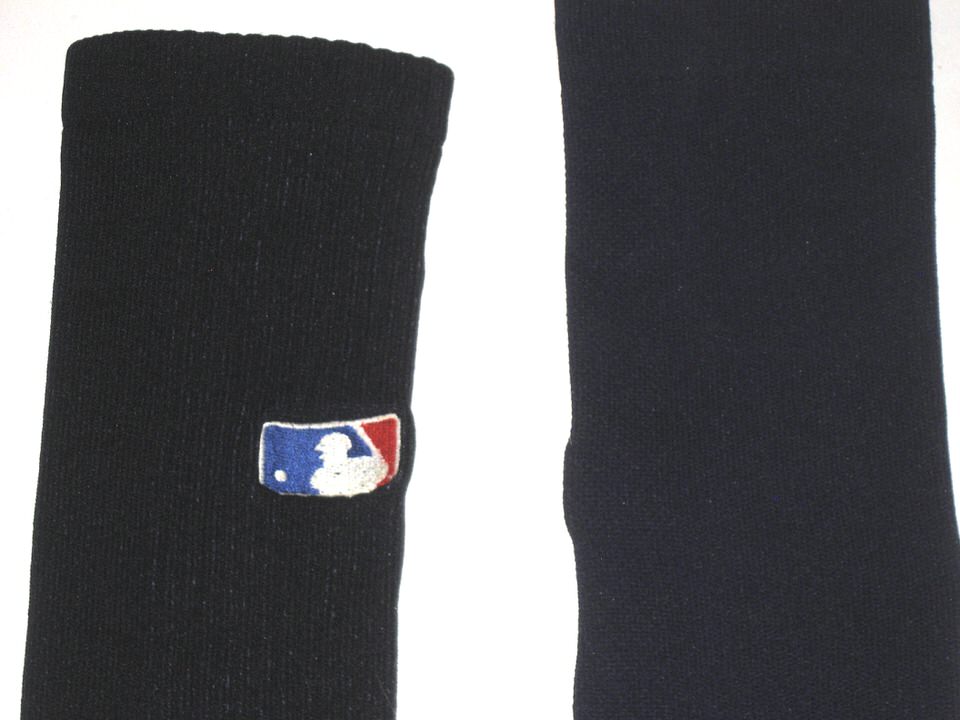 Kevin Josephina 2021 Rome Braves Game Used & Signed Blue & Grey Stance MLB Socks