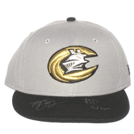 Tyler Johnson 2021 Batting Practice Worn & Signed Official Charlotte Knights New Era 59FIFTY Hat