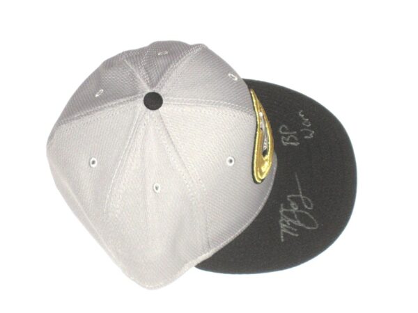 Tyler Johnson 2021 Batting Practice Worn & Signed Official Charlotte Knights New Era 59FIFTY Hat