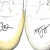 Tyler Johnson 2021 Charlotte Knights Game Worn & Signed White & Black New Balance Baseball Cleats