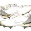 Tyler Johnson 2021 Chicago White Sox #68 Game Worn & Signed White & Silver Nike Alpha Huarache Baseball Cleats