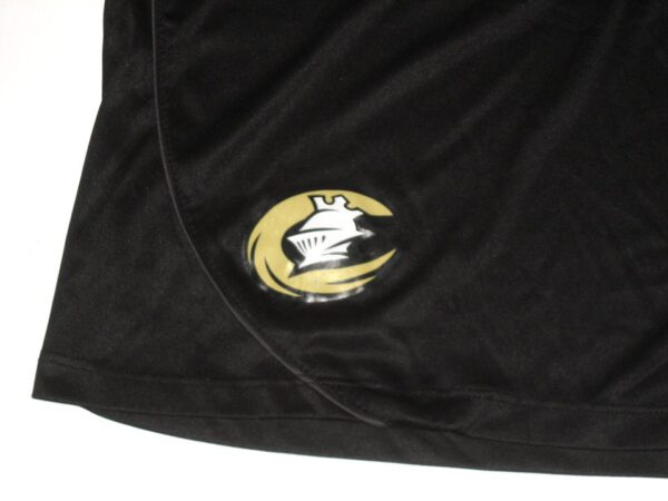 Tyler Johnson 2021 Practice Worn & Signed Official Black Charlotte Knights EvoShield Shorts