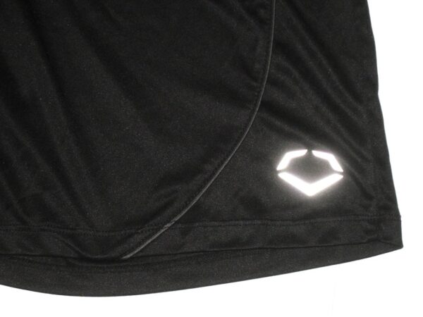 Tyler Johnson 2021 Practice Worn & Signed Official Black Charlotte Knights EvoShield Shorts