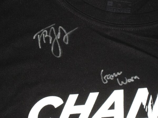 Tyler Johnson Game Worn & Signed Official Chicago White Sox Change the Game 87 JOHNSON Nike Dri-Fit XL Shirt