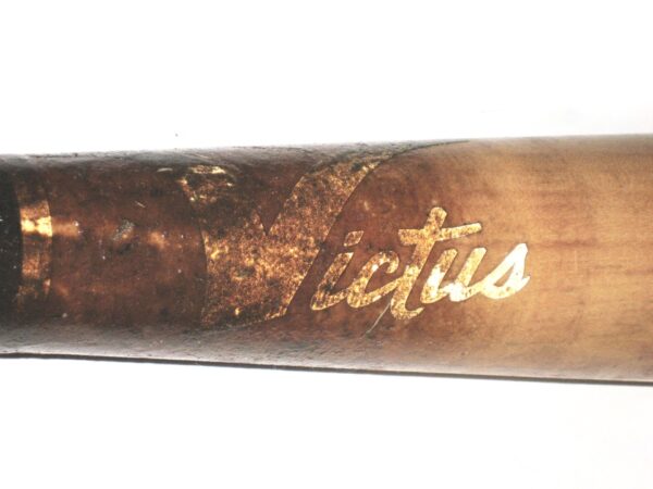 Cesar Rodriguez 2021 FCL Braves Game Used & Signed Victus Pro Reserve VR2 Maple Baseball Bat - CRACKED